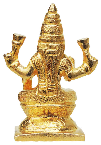 Brass Laxmi Ji Golden Goddess Idol Statue