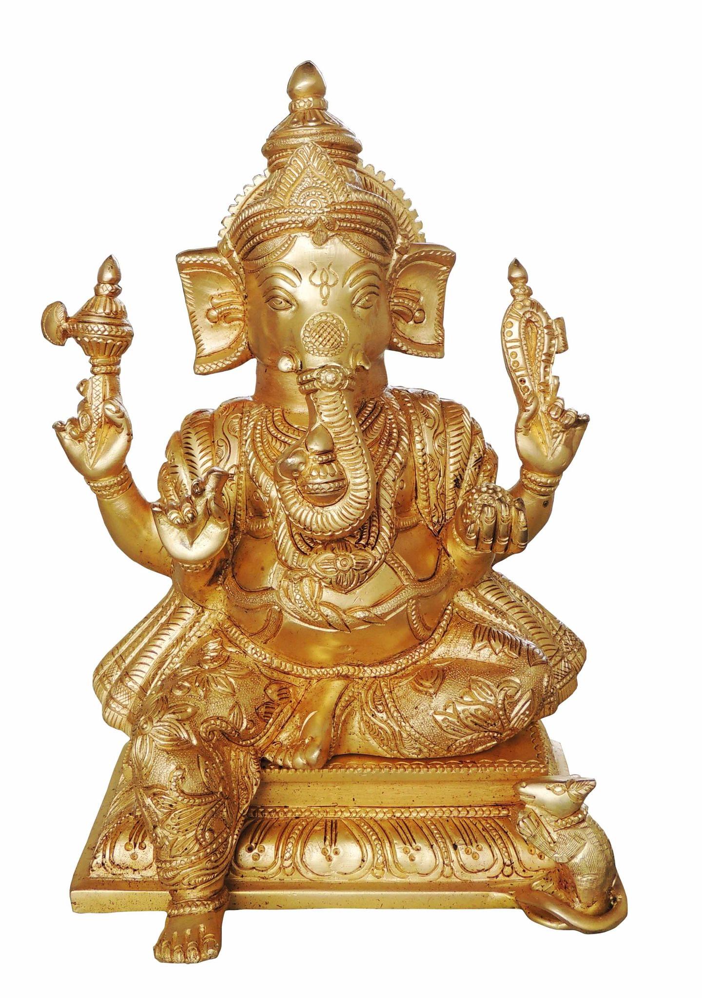 Brass Ganesh Ji Big Statue