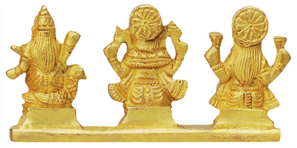 Brass Lgs On Same Base God Idol Statue