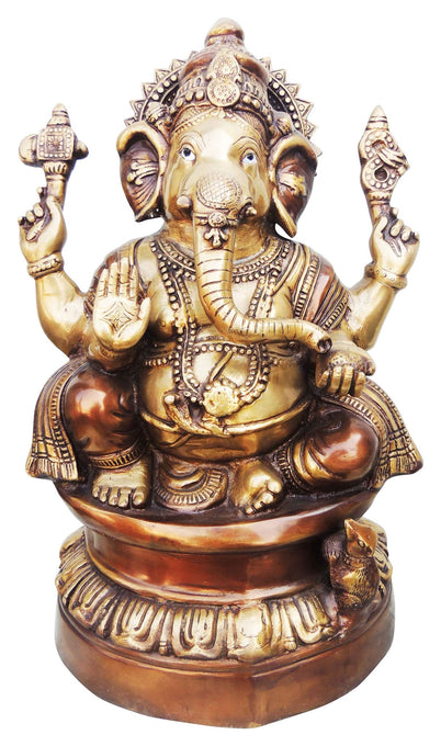 Brass Ganesh Ji Statue