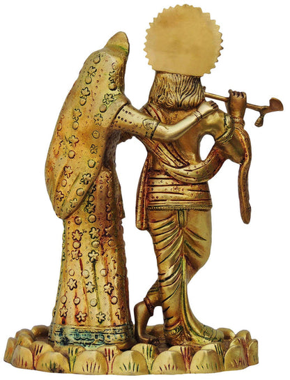 Brass Radha Krishna On Kamal Base