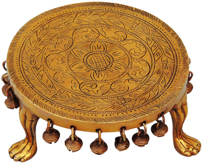 Brass Chowki | Brass Stool For God Idol