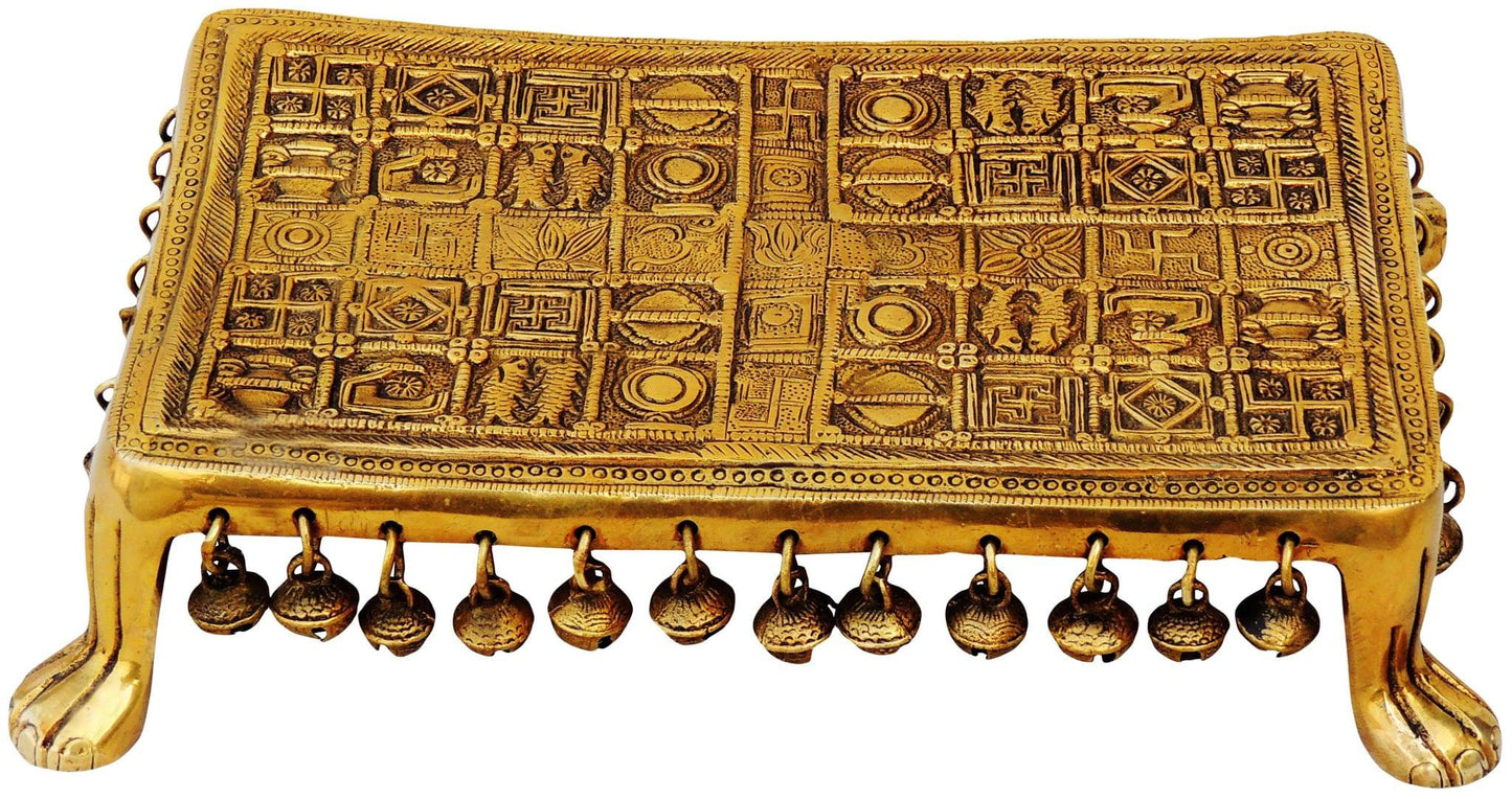 Brass Chowki For God Idol Statue