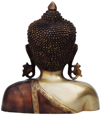 Brass Budha Head Antique Statue