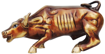 Brass Bull Small Statue