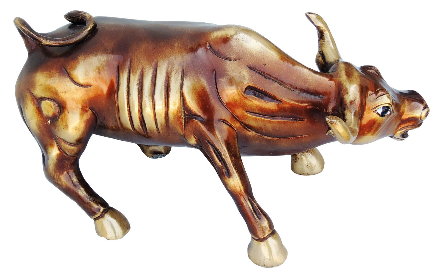 Brass Bull Small Statue