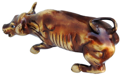 Brass Bull Small Statue