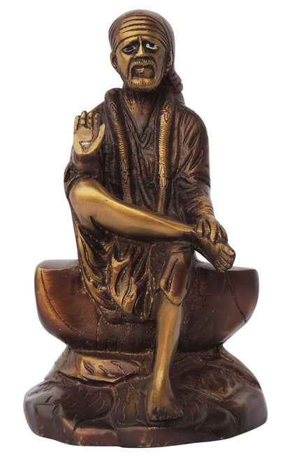 Brass Sai Baba God Idol Statue