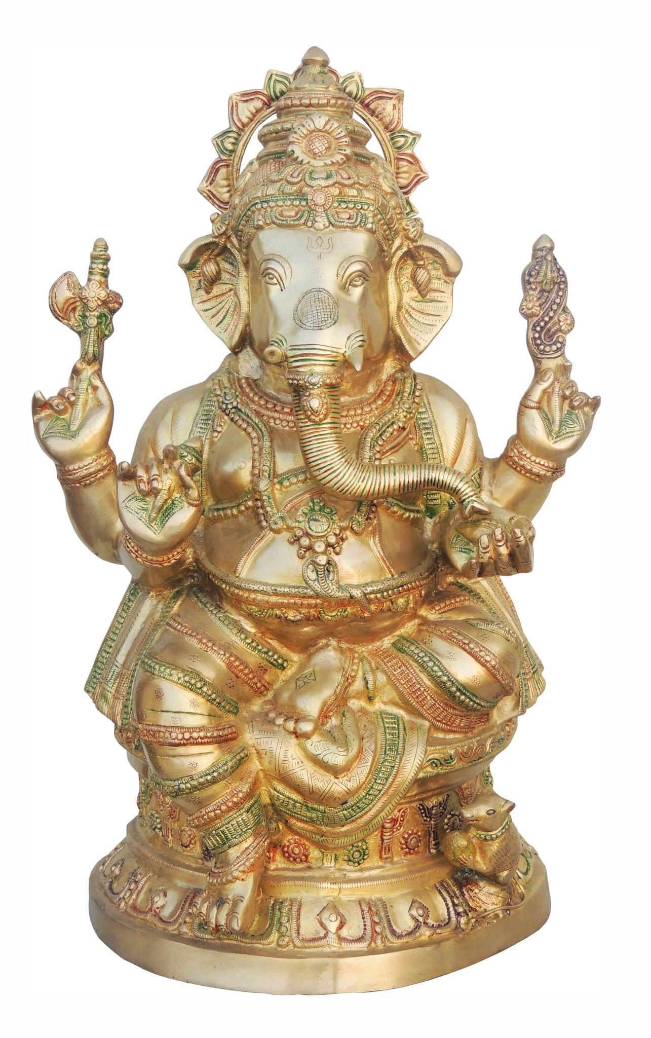 Brass Ganesh Ji Big Statue