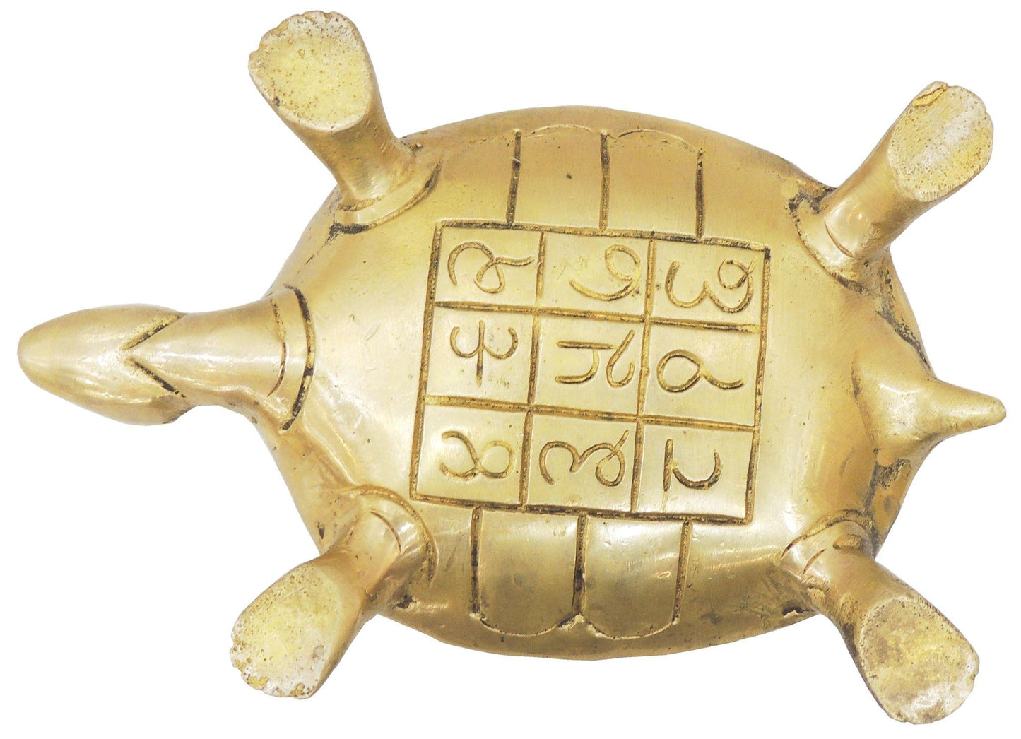 Brass Tortoise With Coral Stone Finish