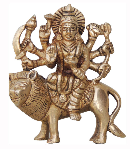 Brass Goddess Durga Superfine Idol