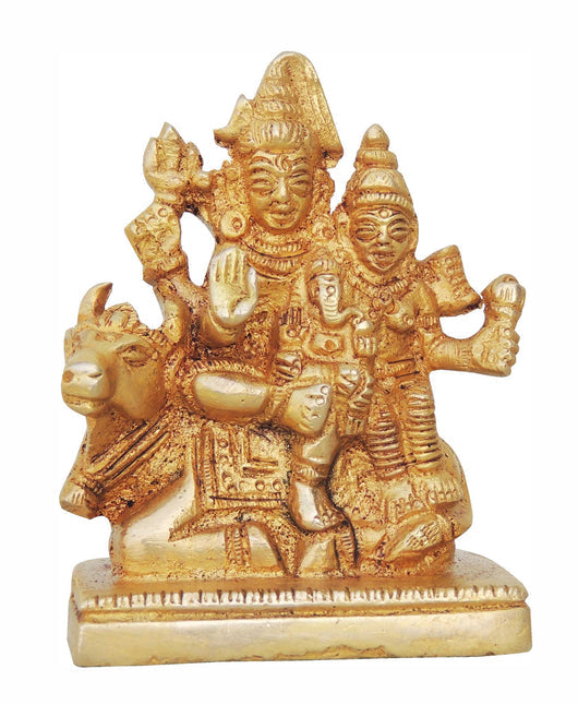 Brass Shiv Parivar Idol Statue