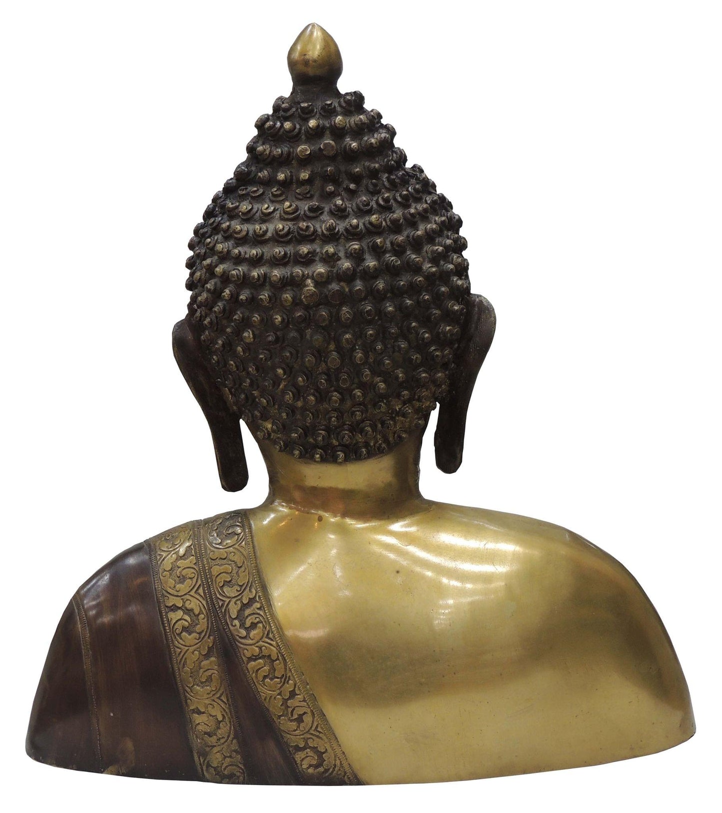 Brass Buddha Head Statue