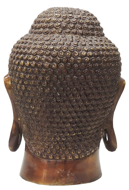 Brass Buddha Head Statue