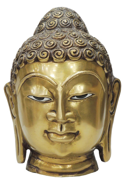 Brass Buddha Head Statue