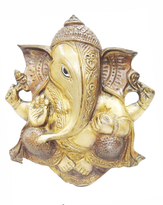 Brass Wall Haning Ganesh Ji Statue