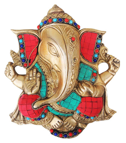 Brass Wall Hanging Ganesh Finish