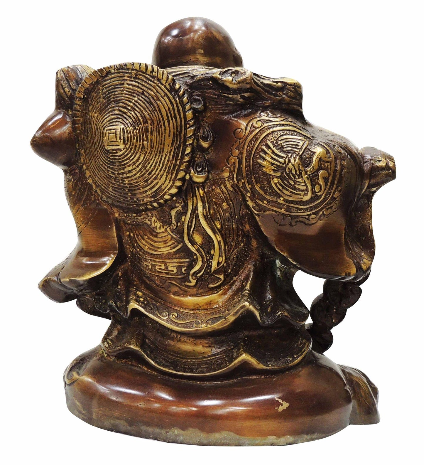 Brass Laughing Budha Antique Statue