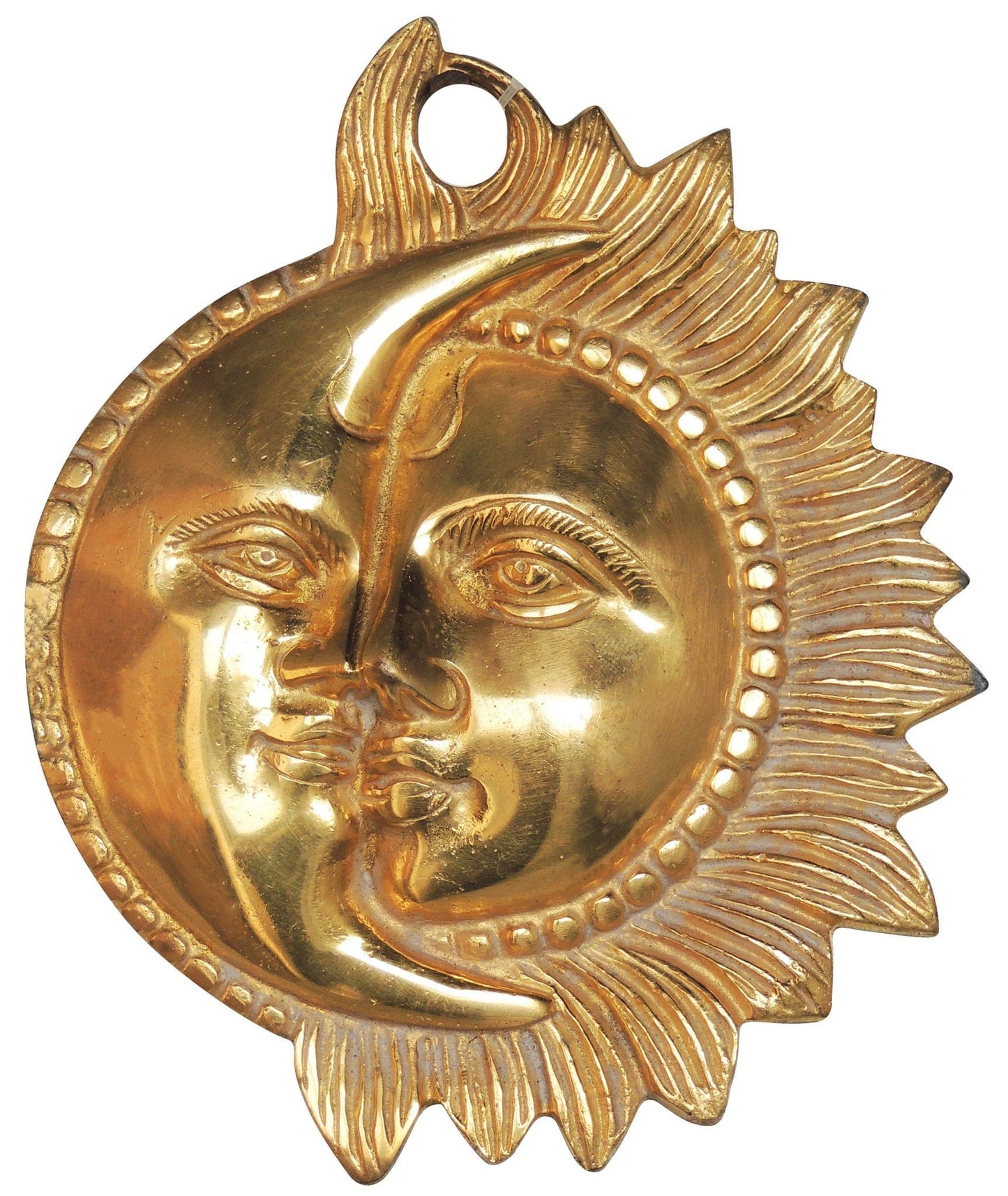 Brass Sun And Moon Statue