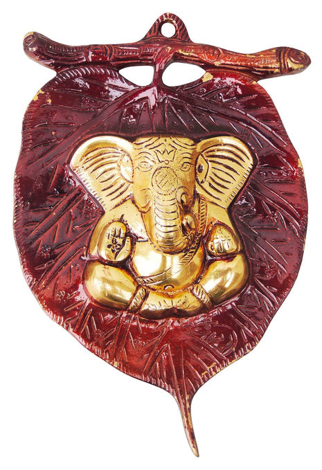 Brass Wall Hanging Ganesh Ji Statue