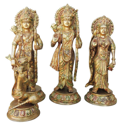 Brass Ram Darbar God Statue