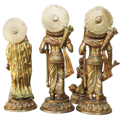 Brass Ram Darbar God Statue