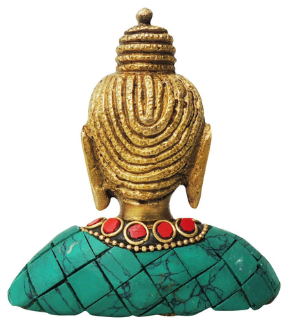 Brass Buddha Face Statue