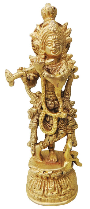 Brass Krishna Normal Statue