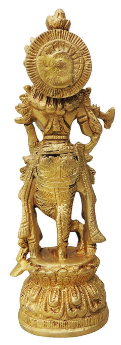 Brass Krishna Normal Statue