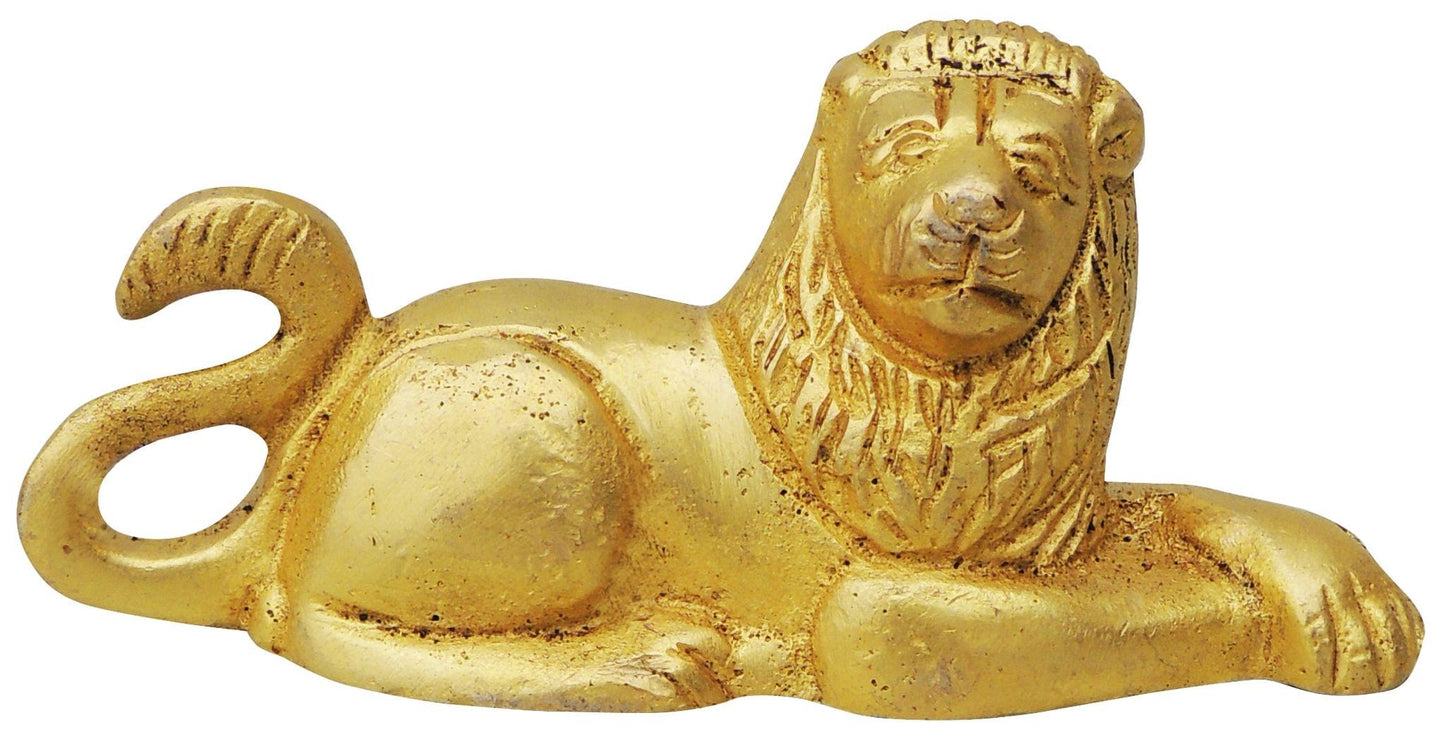 Brass Lion Statue