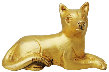 Brass Dog Statue