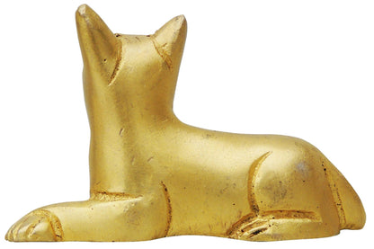 Brass Dog Statue