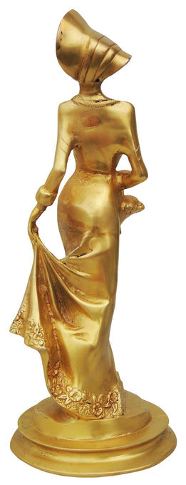 Brass Lady Statue