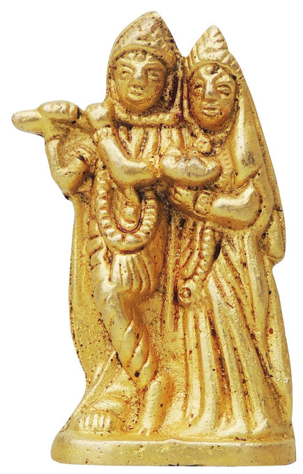 Brass Radha Krishna God Idol Statue