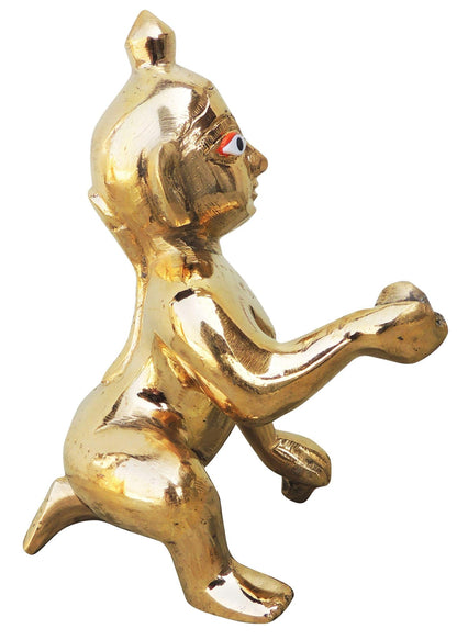 Brass Laddu Gopal God Idol Statue