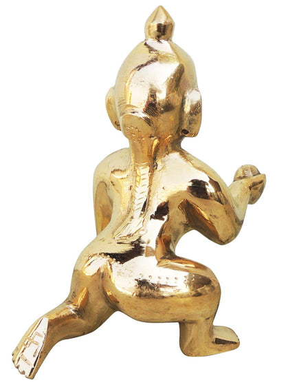 Brass Laddu Gopal God Idol Statue