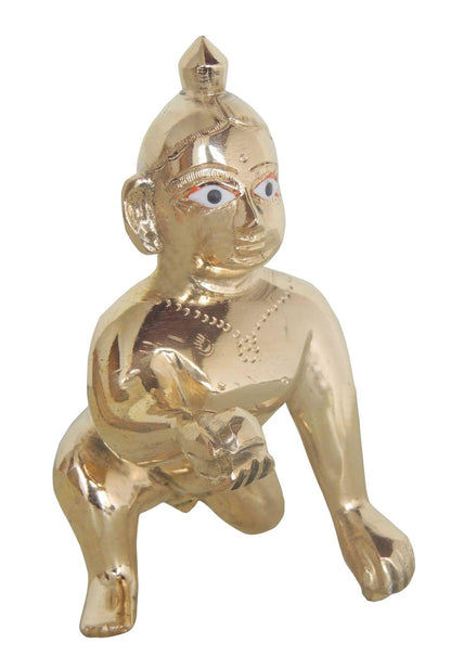 Brass Laddu Gopal God Idol Statue