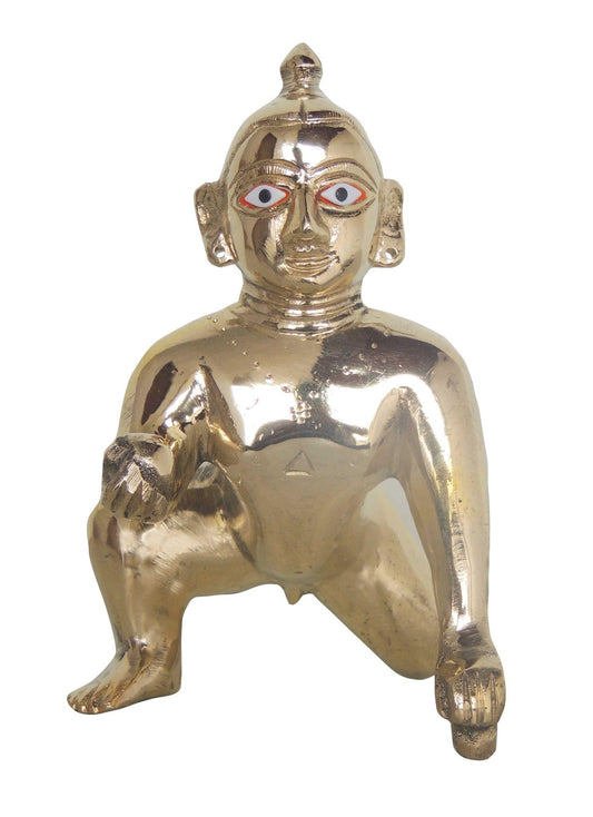 Brass Laddu Gopal God Idol Statue