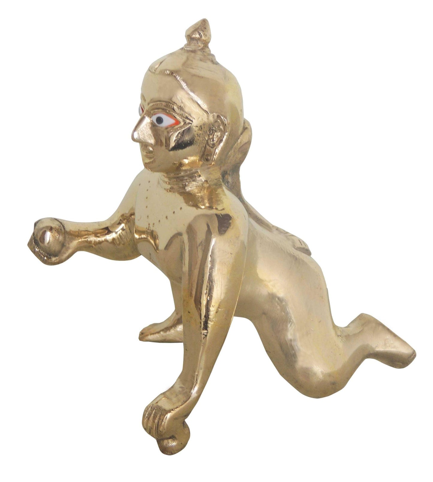 Brass Laddu Gopal God Idol Statue