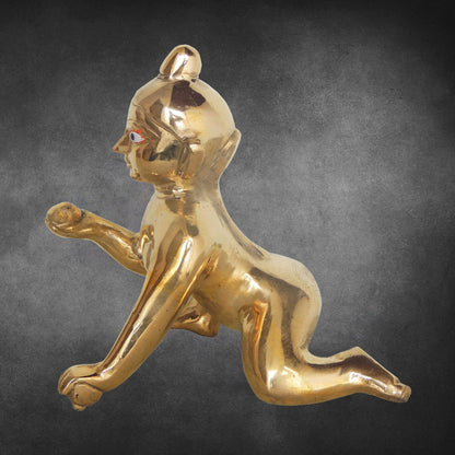 Brass Laddu Gopal God Idol Statue