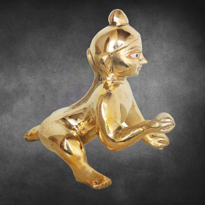 Brass Laddu Gopal God Idol Statue