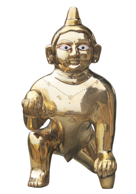 Brass Laddu Gopal God Idol Statue