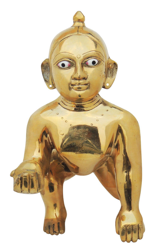 Brass Laddu Gopal Statue