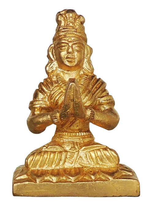 Brass Parvati Ji Idol Statue