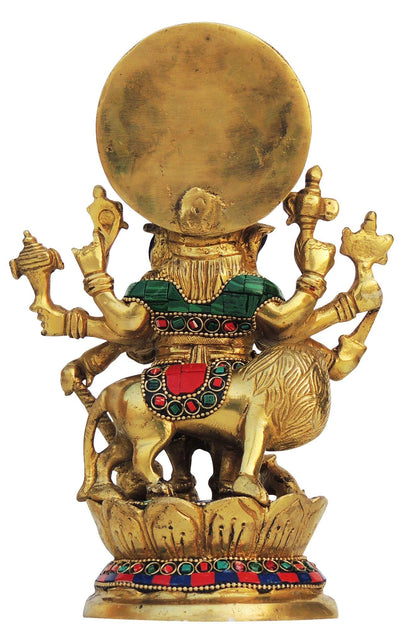 Brass Drishti Ganesh Stone Statue