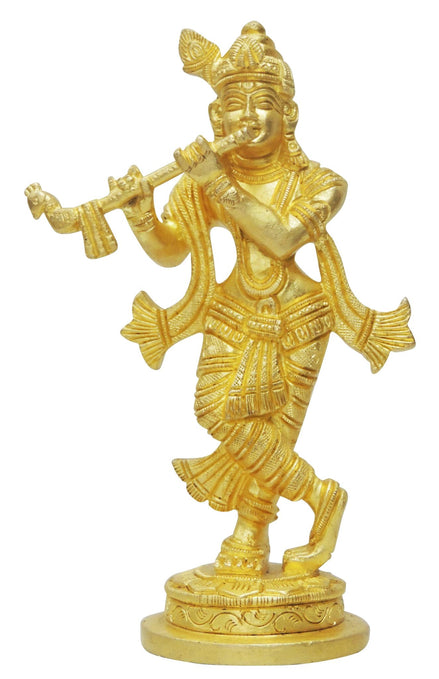 Brass Krishna Super Fine Finish Idol