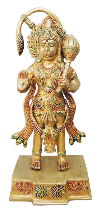 Brass Hanuman Statnding Statue