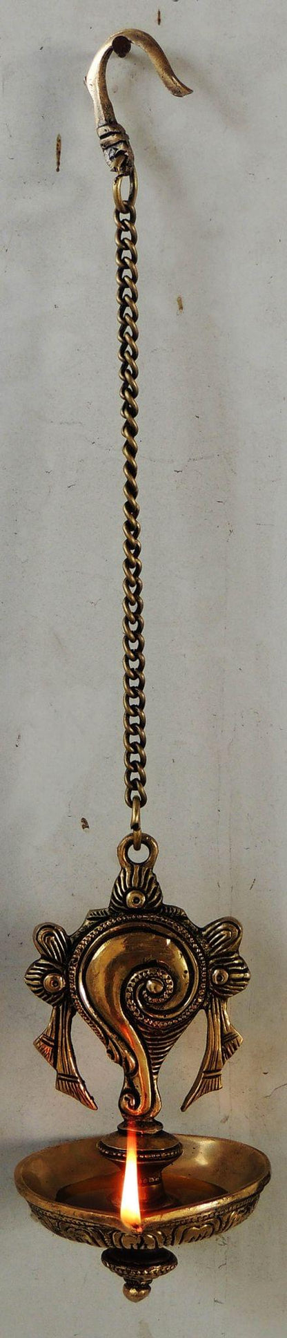 Brass Wall Hanging Shank Antique Deepak