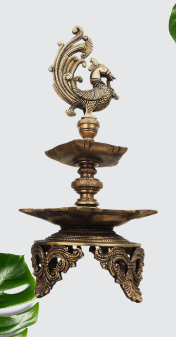 Brass Hen |Murga Deepak Statue