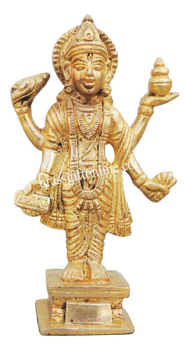 Brass Dhanvantri Idol